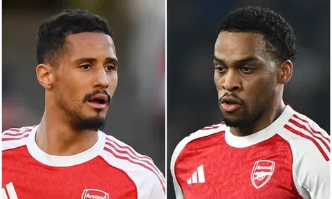 Arsenal mất Saliba đến mùa đông, Timber nghỉ vài tháng