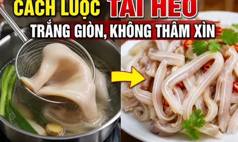 Cách luộc tai heo trắng giòn, không thâm xỉn