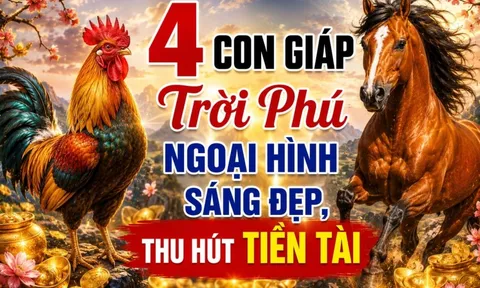 4 con giáp Trời Phú ngoại hình sáng đẹp, thu hút Tiền tài