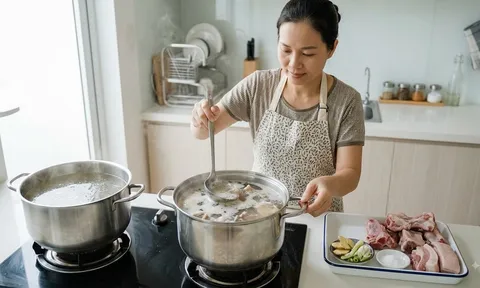 Lớp bọt nổi khi hầm xương có phải chất bẩn? Câu trả lời không giống nhiều người nghĩ