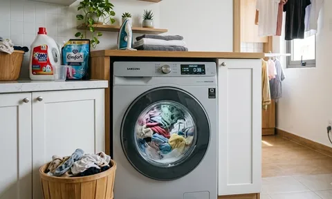 Nhiều gia đình dùng máy giặt cửa trước nhưng mắc 5 lỗi này mà không biết