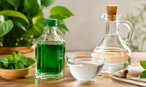 Trộn dầu gió với giấm trắng: Nhiều lợi ích mà gia đình nào cũng cần