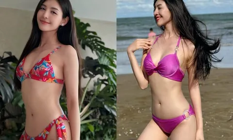 Người đẹp chăm diện bikini bé xíu khoe dáng "vạn người mê": Tài năng có gì mà từng "vượt mặt" Mâu Thủy - Hoàng Thùy?