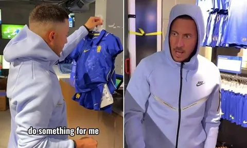 Eden Hazard gây sốt khi "cải trang" đi mua áo tại Chelsea