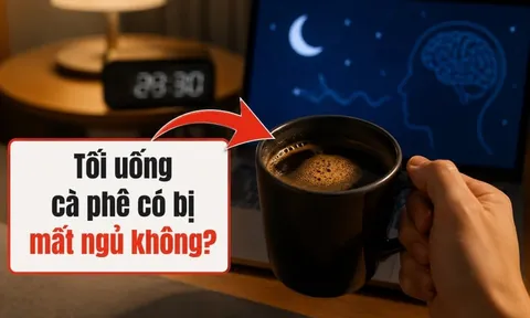 Tối uống cà phê có bị mất ngủ không?