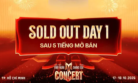 Chưa đầy 5 tiếng mở bán, DAY 1 Concert Anh Trai Vượt Ngàn Chông Gai 2026 đã chính thức sold out