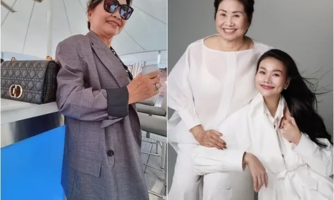 Chân dung người mẹ có nụ cười rạng rỡ của Thanh Hằng, xưa chăm "nắn bóp, kéo chân" nên giờ con gái mới "ngon vậy đấy"
