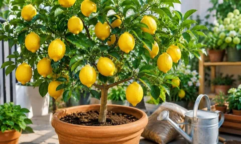 Cách trồng cây chanh vàng Mỹ trong chậu cho nhiều quả, cây khỏe, trái sai quanh năm