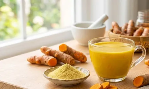 Cách uống tinh bột nghệ giúp da sáng đẹp, hồng hào, chống lão hóa