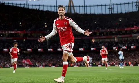 Kai Havertz nổ súng khẳng định vị thế số một tại Arsenal