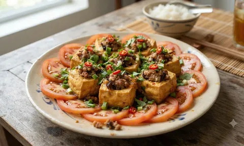 Cách làm đậu phụ nhồi thịt ngon