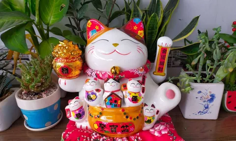 Mèo thần Tài vẫy tay nên đặt hướng ra cửa hay hướng vào trong?