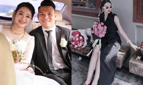 Hot girl Nghệ An xinh đẹp đốn tim chàng cầu thủ tuyển Việt Nam, sinh 2 con vẫn nõn nà, ở cơ ngơi 3 tầng