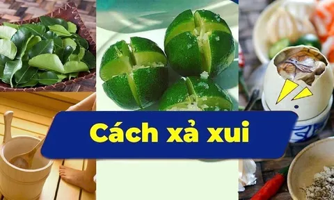 5 cách Xả Xui dân dã mang tới vận may cho cả nhà