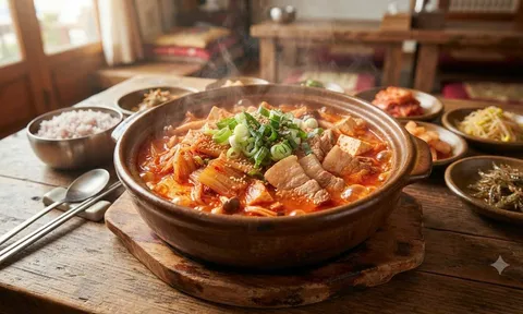 Cách nấu canh kim chi ngon chua chua cay cay