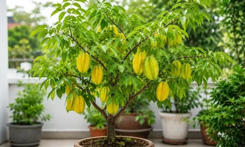 Cây khế phong thủy trồng chậu: Đặt ở vị trí này vừa đẹp nhà vừa được xem là hút tài lộc