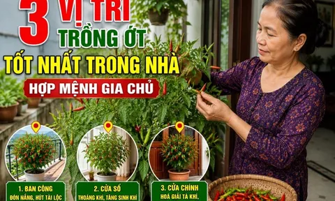 3 vị trí trồng ớt tốt nhất trong nhà, hợp mệnh gia chủ