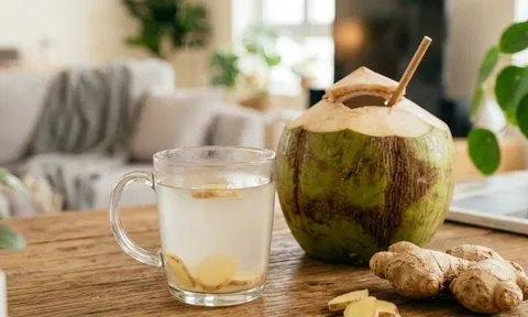 Tác dụng của nước dừa gừng đối với sức khỏe
