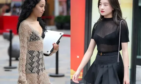 Hội gái xinh vô tư mặc "mỏng như giấy" xuống phố khiến người đi đường ngại thay, đổi sang này đẹp hơn