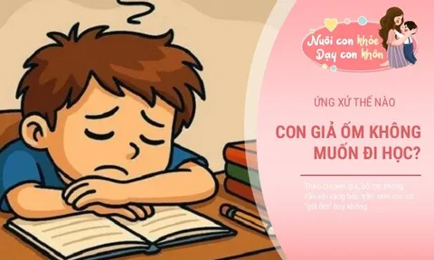 Trẻ giả ốm để trốn học, cách bố mẹ phản ứng ảnh hưởng tương lai con học giỏi hay học kém