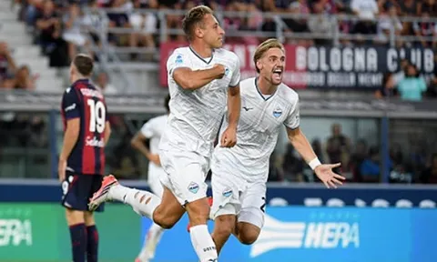 Lazio hạ gục Bologna nhờ pha lập công của Frattesi