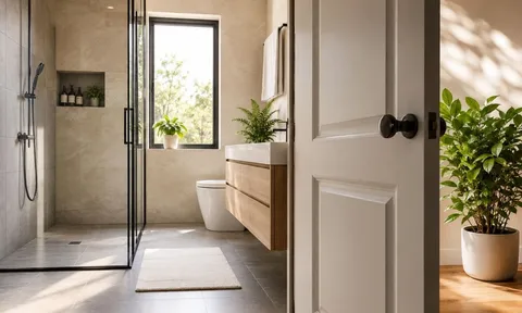 Cửa nhà tắm nên đóng hay mở khi không dùng?