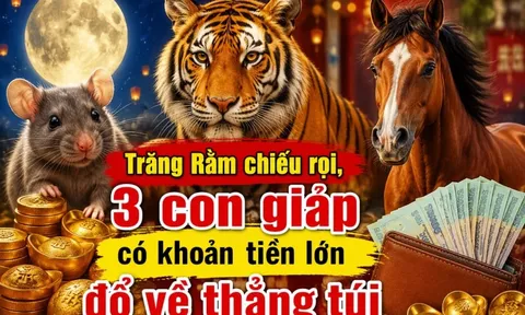 Trăng Rằm chiếu rọi, 3 con giáp có khoản tiền lớn đổ về thẳng túi