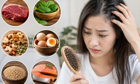 Rụng tóc nhiều là đnag thiếu chất gì?