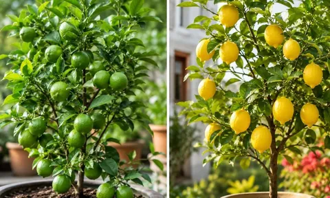 Trồng cây chanh phong thủy, nên chọn chanh vàng hay chanh xanh thì tốt hơn?