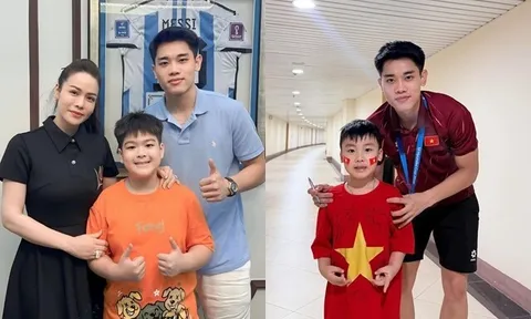 2 con sao chụp ảnh với Đình Bắc của tuyển Việt Nam: Nhật Kim Anh khoe hình thân thiết, Bo nhà Hòa Minzy gọi to "chú Bắc"