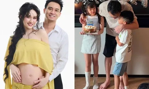 Thiếu gia Đức Phạm đăng ảnh ôm bụng bầu của Vũ Thúy Quỳnh, nhắn nhủ: "Con yêu đừng sợ, đã có bố đây rồi"