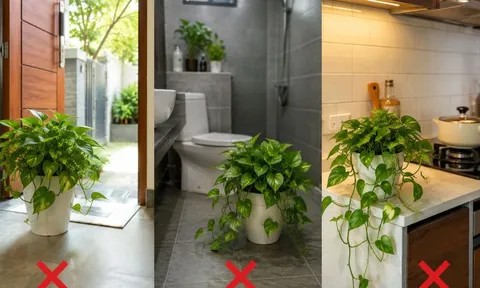 3 vị trí này đừng đặt cây trầu bà, càng để lâu cây càng dễ vàng lá, cháy lá