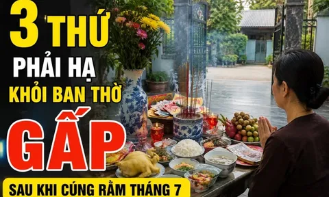 3 thứ phải hạ khỏi ban thờ gấp sau khi cúng Rằm tháng 7