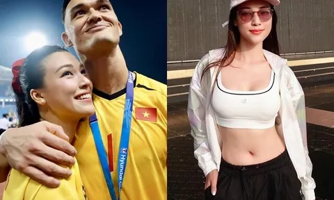 Mẹ đơn thân được thủ môn Lê Giang Patrik ôm hôn giữa sân vận động, diện bikini khoe dáng gái 1 con căng tràn sức sống