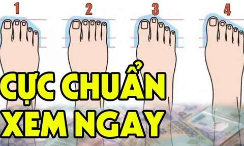 4 tướng bàn chân giàu có cả đời đi trên nhung lụa