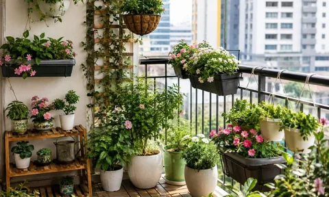 Trồng cây ở ban công: Chú ý điều này để vừa đẹp mắt vừa không ảnh hưởng tiêu cực