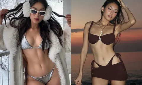 Cô gái bồi bàn bị nhầm là "con nhà giàu", giờ là Á hậu mặc bikini đẹp bốc lửa, lọt vào mắt xanh của thiếu gia Pháp