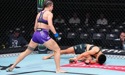 UFC Shanghai: Julia Polastri kết liễu cựu vô địch ONE Xiong Jingnan bằng cú đá sấm sét