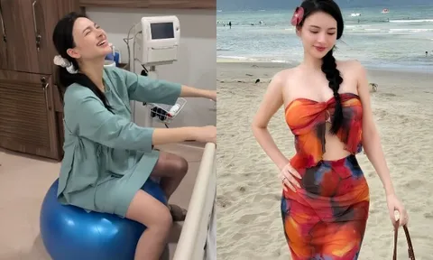 Mỹ nhân VTV đăng cảnh đi đẻ con đầu lòng: Kích sinh 18 tiếng em bé vẫn chưa "chịu ra", đau vật vã vẫn xinh