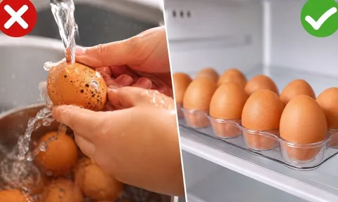 Vì sao không nên rửa trứng trước khi cất tủ lạnh? Rất nhiều người đang làm sai mà không biết