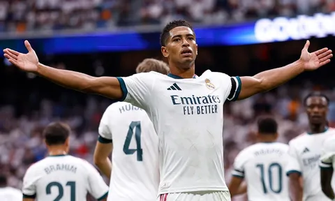 Bellingham và Mbappe nổ súng, Real đè bẹp Malaga 4-0