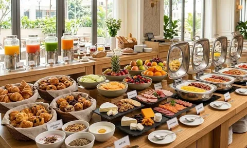 Bí mật đằng sau buffet sáng miễn phí ở khách sạn