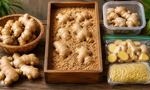 Cách bảo quản gừng để lâu không bị hỏng: Làm đúng bước này, củ gừng giữ được lâu mà vẫn thơm cay
