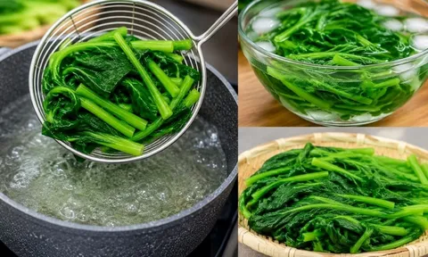 Luộc rau nhớ làm thêm bước này, rau xanh đẹp không bị vàng đỏ