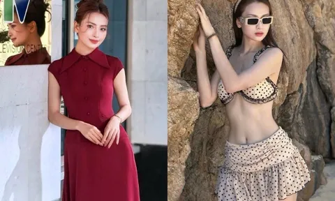 Mỹ nhân VTV đẹp mỹ miều đốn tim chàng cầu thủ Việt, khoe dáng rạng rỡ khi mang bầu, được chồng khen xinh như hoa