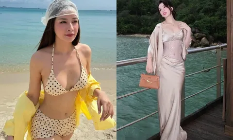 Hot girl Hà thành diện bikini khoe eo thon cùng làn da trắng bóc, chăm xách túi nửa tỷ đi khắp nơi