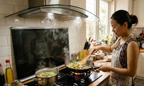 Bật máy hút mùi nên đóng hay mở cửa? Nhiều người làm sai mà không biết