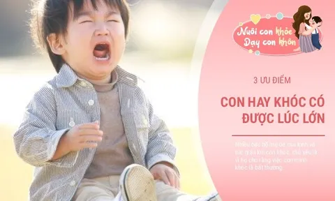 Những đứa trẻ hay khóc nhè có 3 ưu điểm mà trẻ khác không thể sánh bằng khi lớn lên
