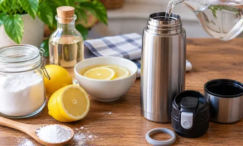 Cách xử lý mùi hôi trong bình giữ nhiệt: Làm đúng cách, bình sạch thơm mà không cần bỏ đi