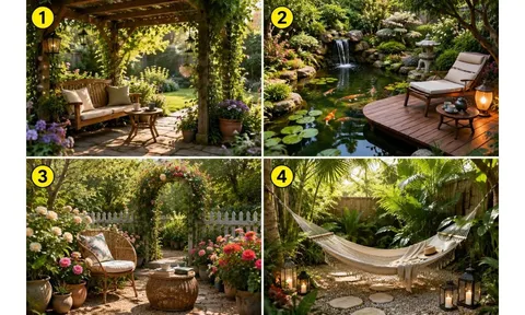 Chọn 1 góc vườn bạn muốn nghỉ ngơi để xem bạn đang thu hút điều gì?